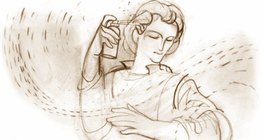 Constantly moving gas molecules