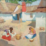 Fényes Adolf: Babfejtők (1904)