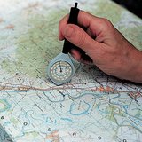 Map distance measuring wheel