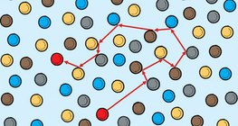 Following a gas particle