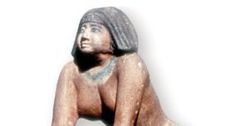 Statue of an Egyptian woman kneading the dough