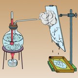 Condensation of steam