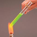 Heating a test tube Heating a test tube