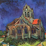 Van Gogh: The Church at Auvers (1890, Post-Impressionism)