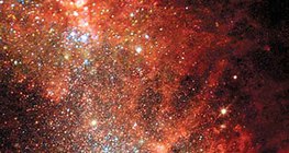 Nascent stars in a dwarf galaxy