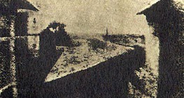The world's first photograph taken by Niépce in 1826