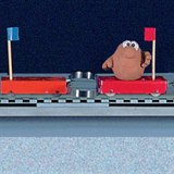 When two objects interact with each other the velocity is inversely proportional to the mass