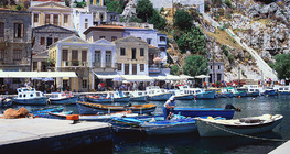 Port on a Greek island