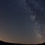 Jupiter and the band of the Milky Way
