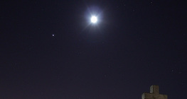 Conjunction of Jupiter and the Moon