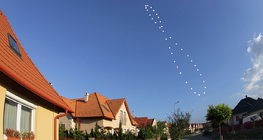 Analemma diagram showing the Sun's apparent motion during a year