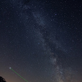 Jupiter and the band of the Milky Way