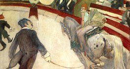 Toulouse-Lautrec - At the Circus Fernando, the rider (1888, Post-Impressionism)