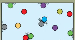 Collision of gas molecules