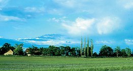 Clouds consist of tiny water droplets
