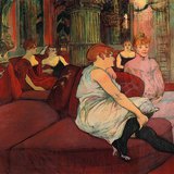 Toulouse-Lautrec - The Salon de la Rue des Moulins (1894, Post-Impressionism)