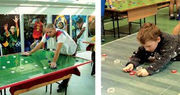 Players of button football