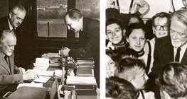 Zoltán Kodály, leader of the Folk Music Research Group of the Hungarian Academy of Sciences · Zoltán Kodály with children