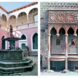The main attractions of the renovated Visegrád Castle are the red-marble fountain and the fountain with lions