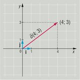 The coordinates of a vector in the plane are identified with its basis vectors 