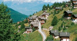 Mountain village in the Alps