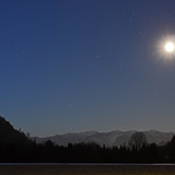 The Karawanks in the moonlight