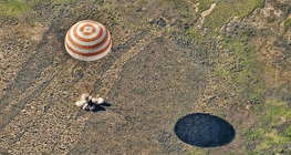 Landing of the Soyuz TMA-17 capsule