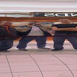 Reflection from a distorting mirror