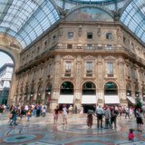 Indoor pedestrian street in the centre of Milano
