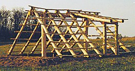 Construction of a pit-house - Step 1