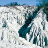 Erózió szabdalta riolittufa Kazár közelében