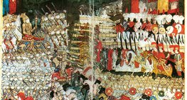 A contemporary Ottoman depiction of the Battle of Mohács