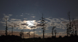 Στέμμα της Σελήνης με τον Γαλαξία και τον Δία.