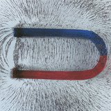 Magnetic field of a horseshoe magnet