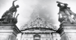 Decorated gate in Prague Castle
