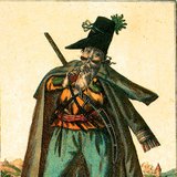 Kuruc playing on the instrument 'tárogató'