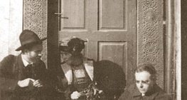 Zoltán Kodály with his wife and Béla Bartók in Transylvania where they noted down traditional folk melodies(1912)