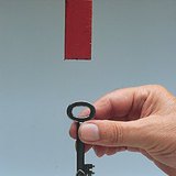 Iron can be magnetised by the magnetic field of a magnet.