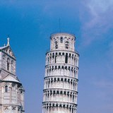 The famous Leaning Tower of Pisa is 56 m tall