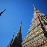 Towers of the Buddhist temple complex, Wat Pho