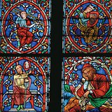Coloured stained-glass windows
