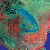 Η λεκάνη των Καρπαθίων από δορυφορική λήψη