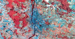 Η Βουδαπέστη από δορυφορική λήψη