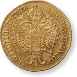 Golden coin of Joseph II