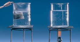 The energy loss is smaller for an immersion heater than for an open flame