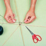 Making a spider web - step 1