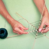 Making a spider web - step 2