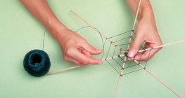 Making a spider web - step 2