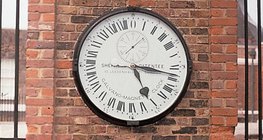 Shepherd Gate Clock displays Greenwich Mean Time
