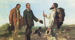 Gustave Courbet: The Meeting or "Bonjour, Monsieur Courbet" (1854, Realism)